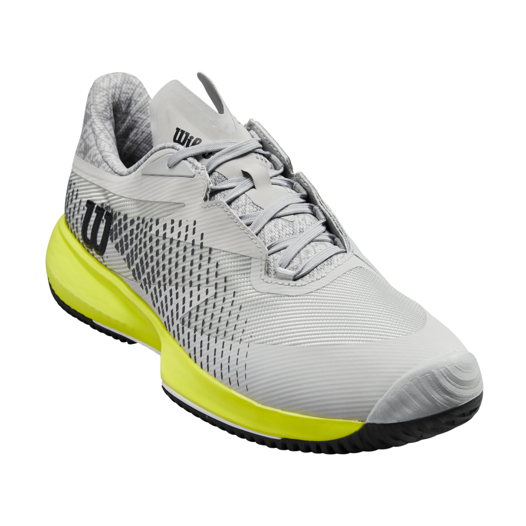 Wilson Mens Kaos Swift 1.5 Tennis Shoe(Pearl Blue/Black/Safety Yellow)