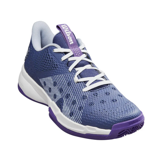 Wilson Ladies Hurakn Team Padel Shoe(Deep Cobalt/White/Lilac)