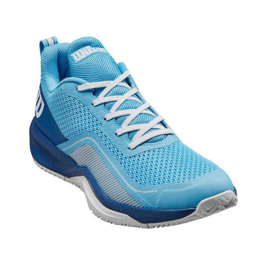 Wilson Ladies Rush Pro Lite Padel Shoe(Bonnie Blue/Deja Vu Blue/White)