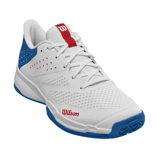 Wilson Men's Kaos Stroke 2.0 (White/Deja Vu Blue/Red)