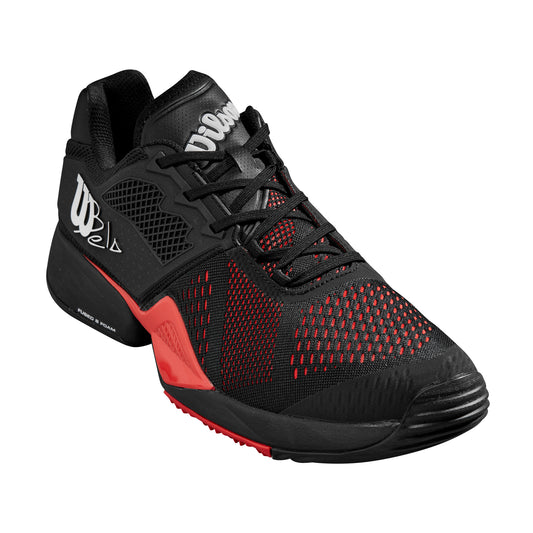 Wilson Mens Bela Tour Padel Shoe (Black/Infrared Padel Shoe)