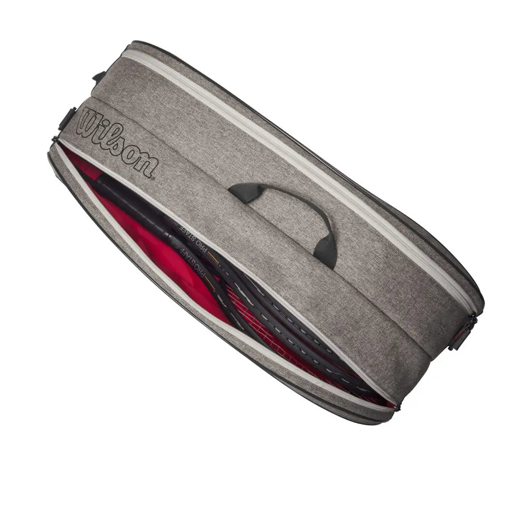 Wilson Team Heather Grey 6 Pack Racquet Bag
