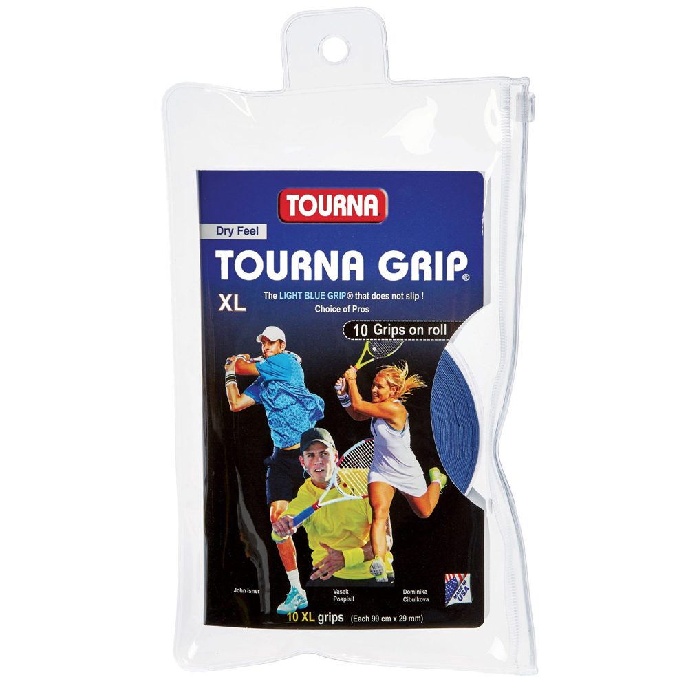 Tourna Grip Dry Feel XL Blue (10 Pack)