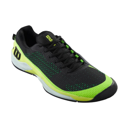 Wilson Mens Rush Pro Extra Duty Tennis Shoe(Safety Yellow/Black/Green Gecko)